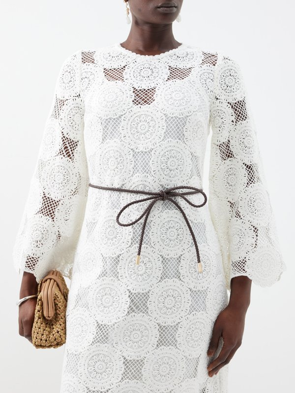 Zimmermann Junie cotton lace midi dress