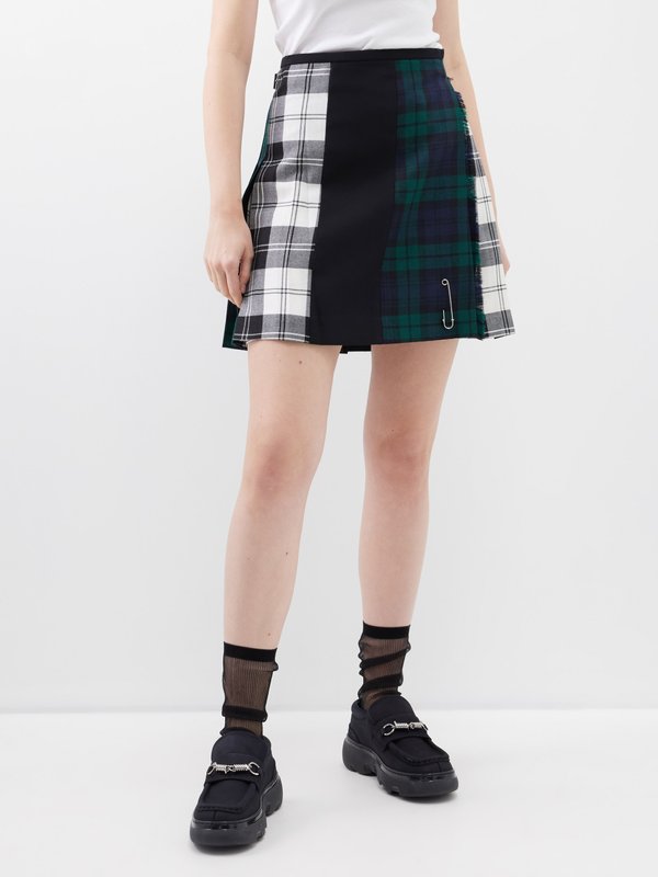 Le Kilt Mix and Match wool tartan mini skirt