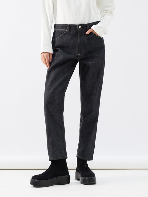 Black Devi low-slung tapered jeans, Citizens of Humanity