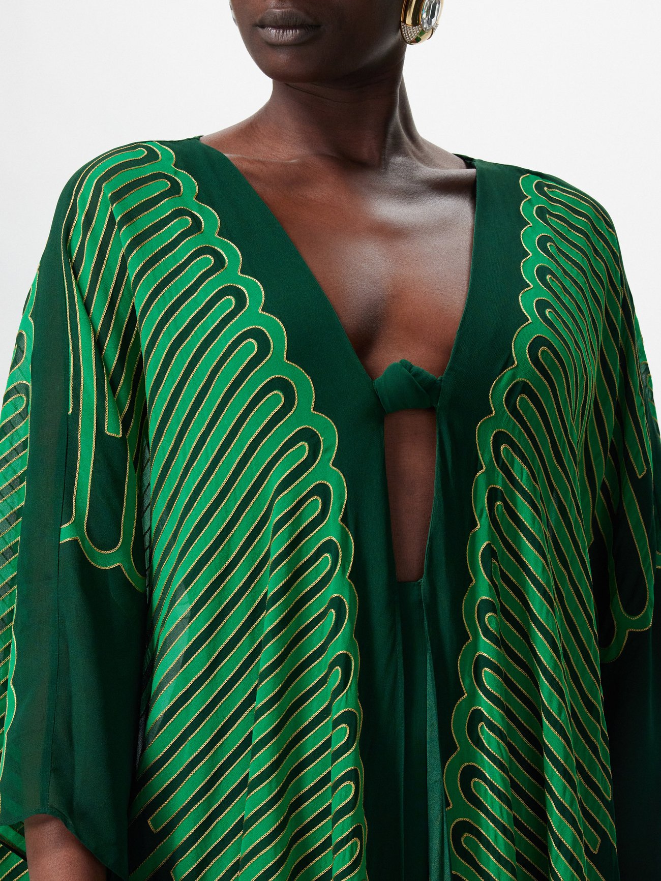 Johanna Ortiz Tejiendo el Tropico maxi dress - Green
