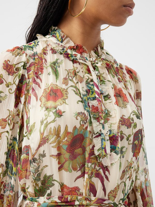 Ulla Johnson Anais floral-print silk-chiffon mini dress