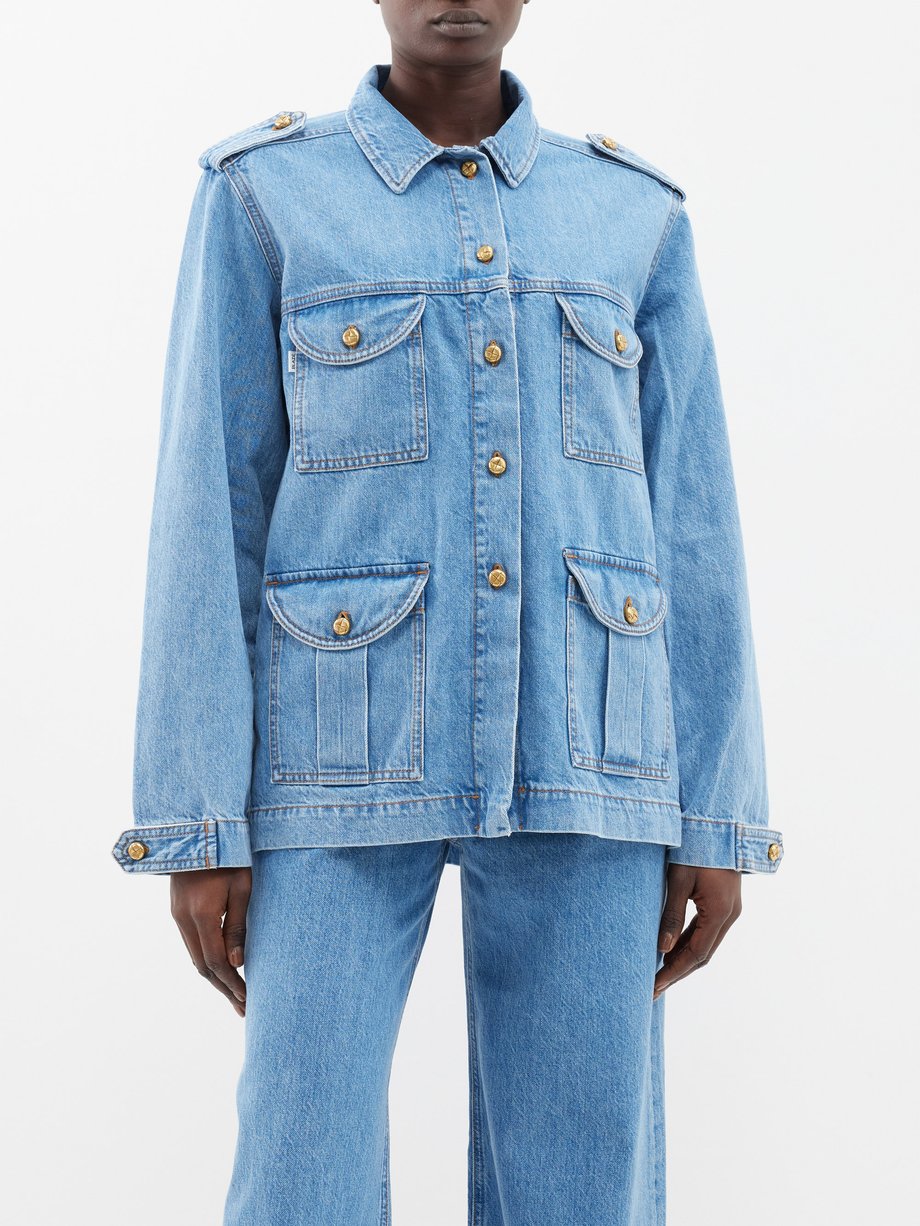 Blue Nariida Maya denim jacket | Blazé Milano | MATCHESFASHION UK