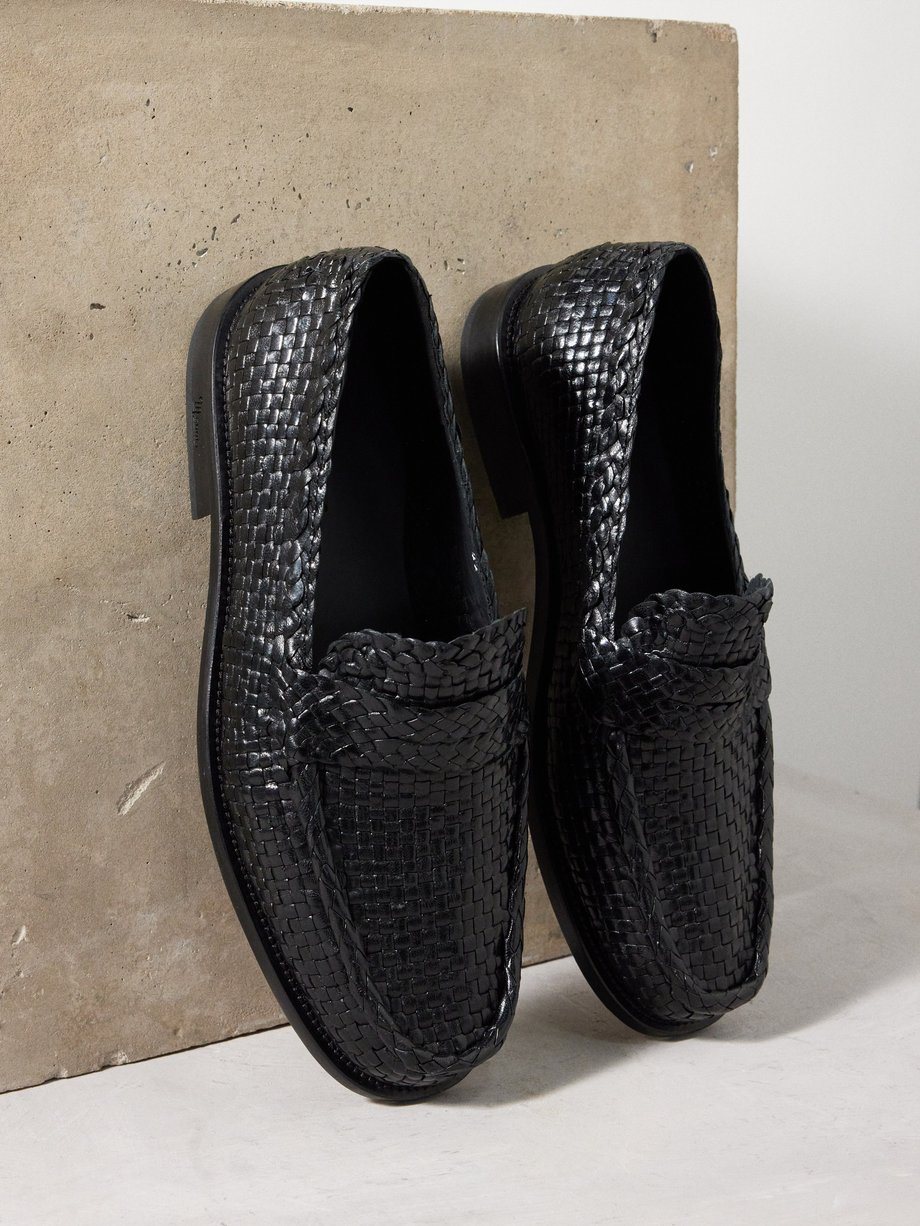 Marni Bambi woven-leather loafers
