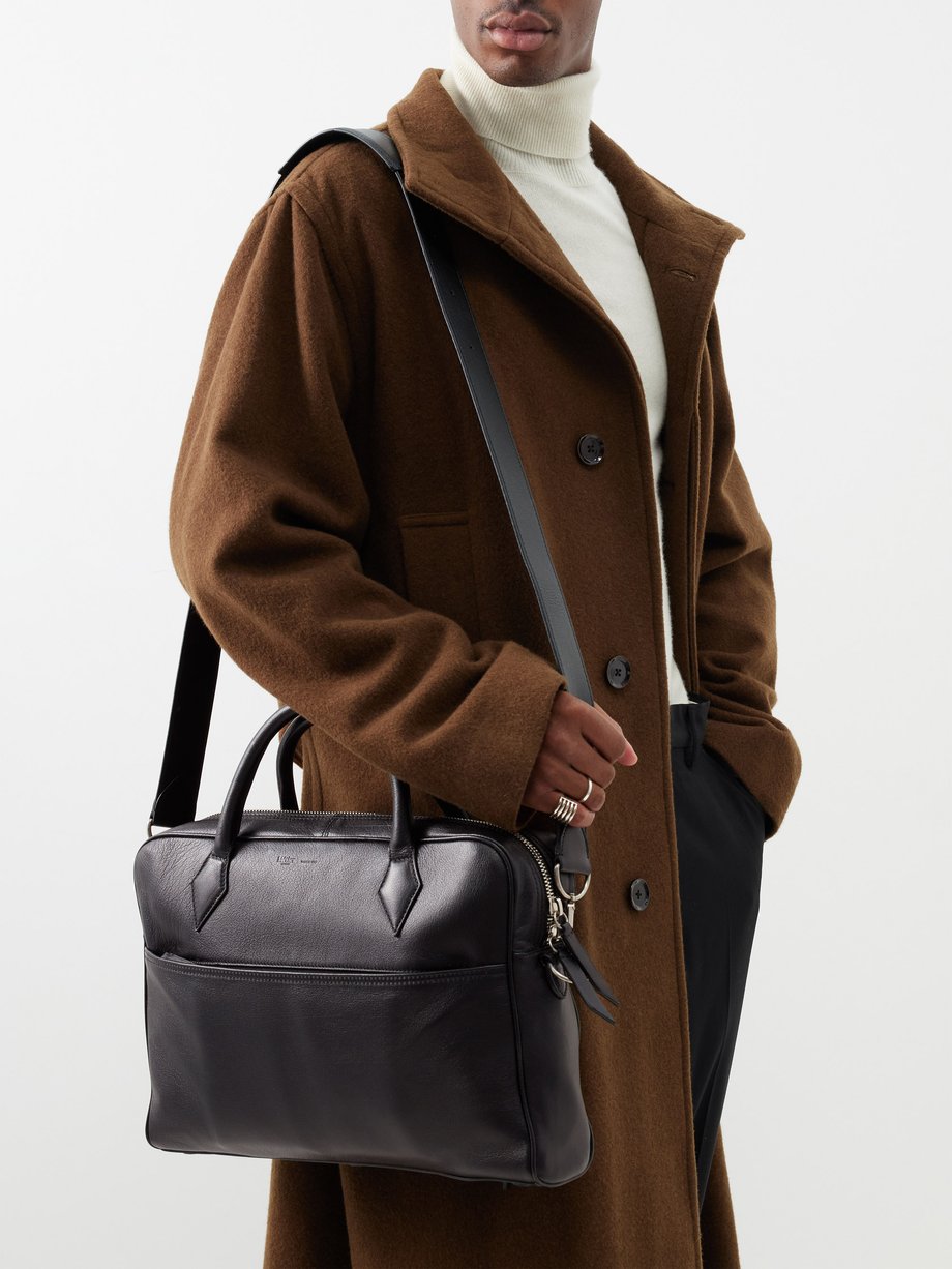Métier Closer All Day leather briefcase