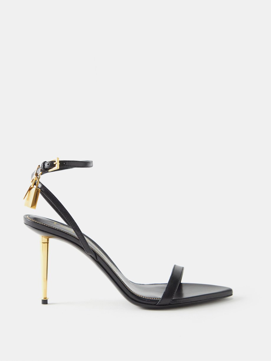 Tom Ford Padlock 85 leather sandals