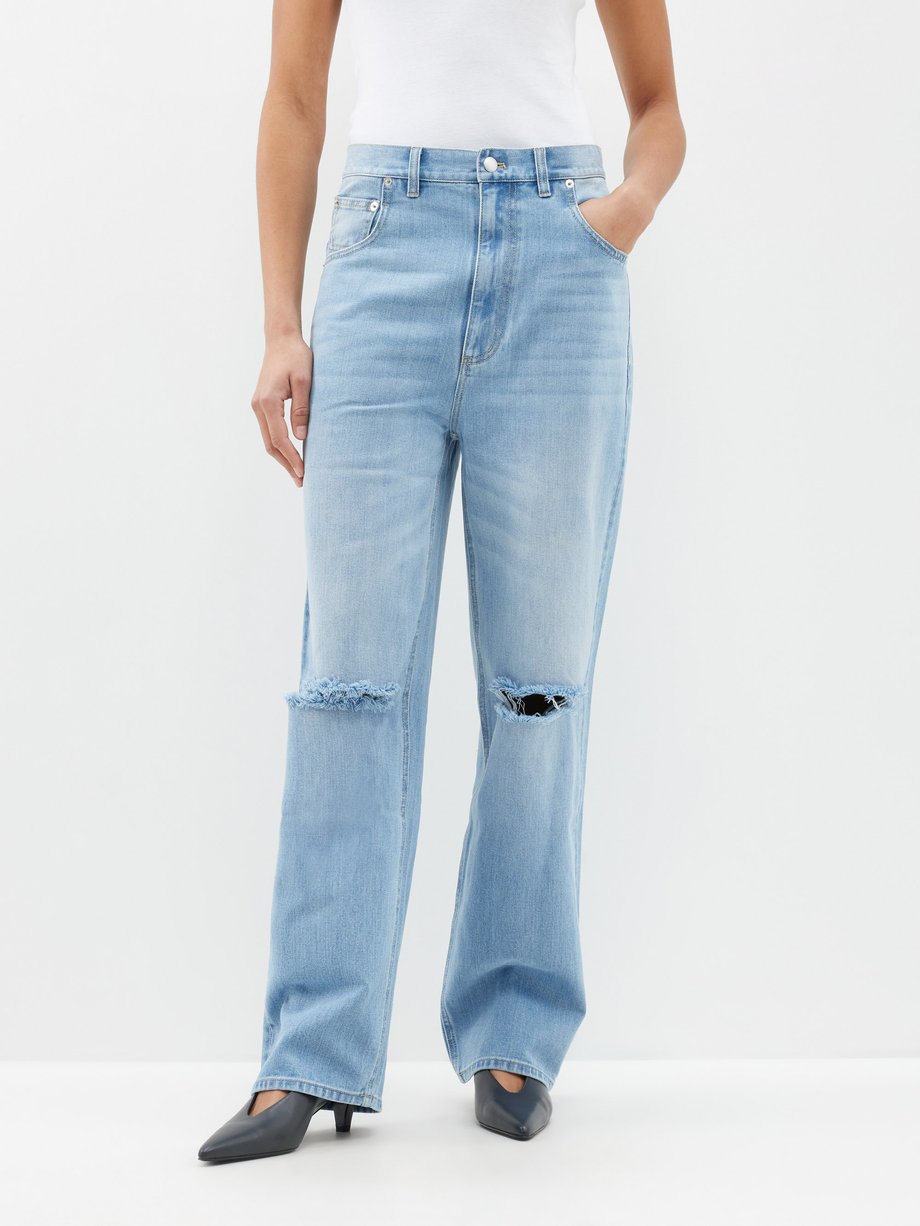 Blue Ryder wide-leg jeans | Tibi | MATCHES UK