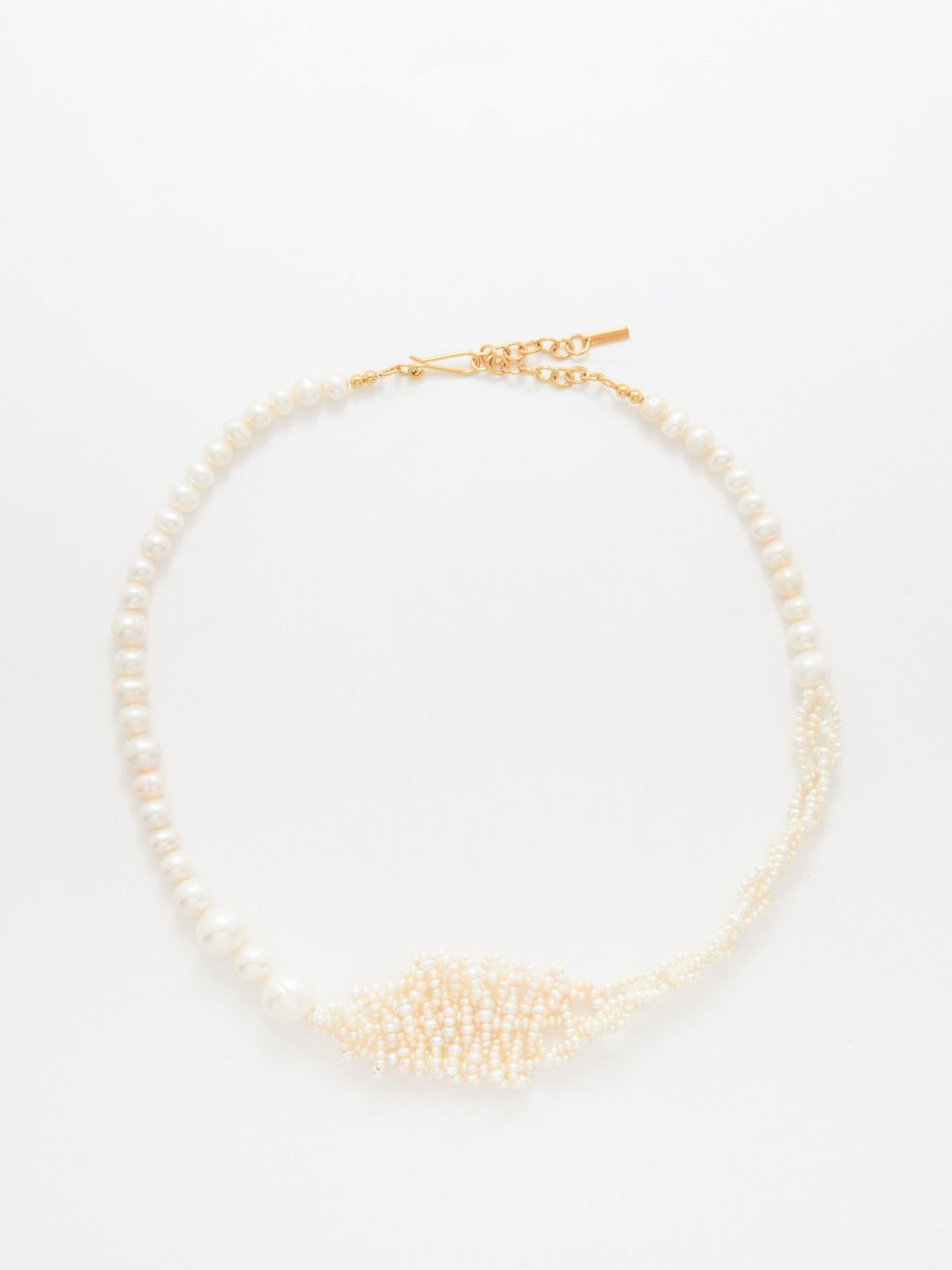 Completedworks Freshwater pearl 18kt gold-vermeil necklace