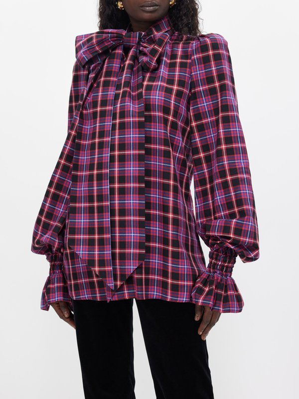 The Vampire's Wife The Mythical Tartan cotton blouse