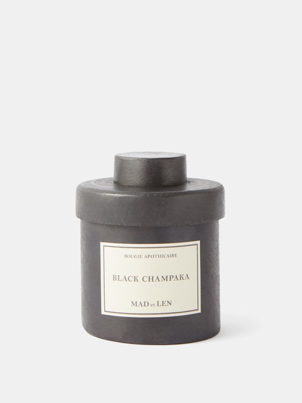 MAD et LEN Black Champaka scented candle 300g