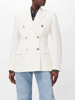 Versace Tailored virgin-wool double-breasted jacket