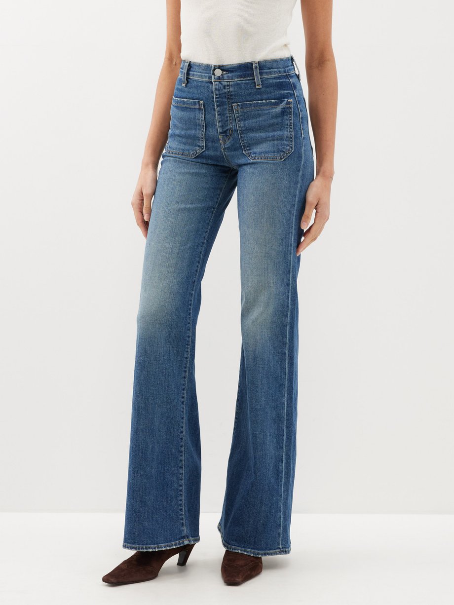 Blue Florence flared-leg jeans | Nili Lotan | MATCHES UK