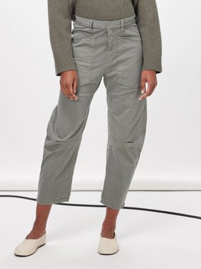 Buy NILI LOTAN Corette Cropped Wool-gabardine Straight-leg Pants