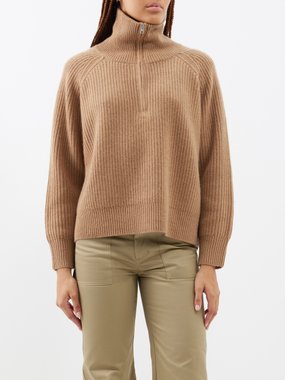 Nili Lotan Garza half-zip cashmere sweater
