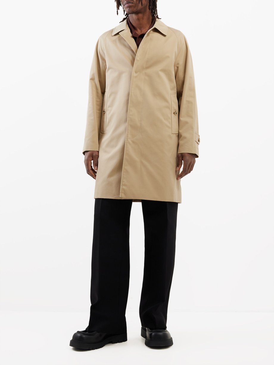 Beige Camden cotton-gabardine car coat | Burberry | MATCHES UK