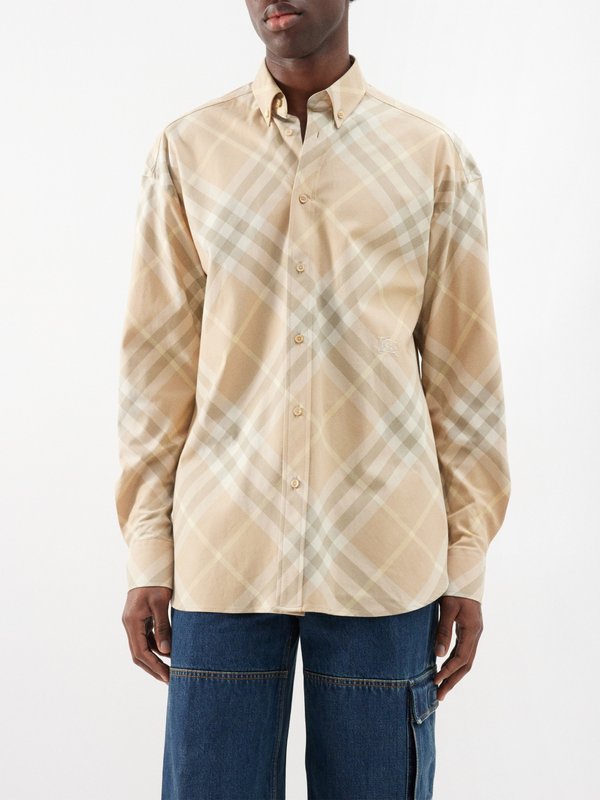 Burberry Checked cotton-twill shirt