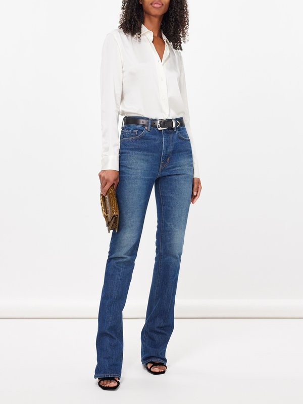 Tom Ford Stone-washed flared-leg jeans