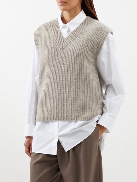 arch4 cable-knit cashmere cardigan - White