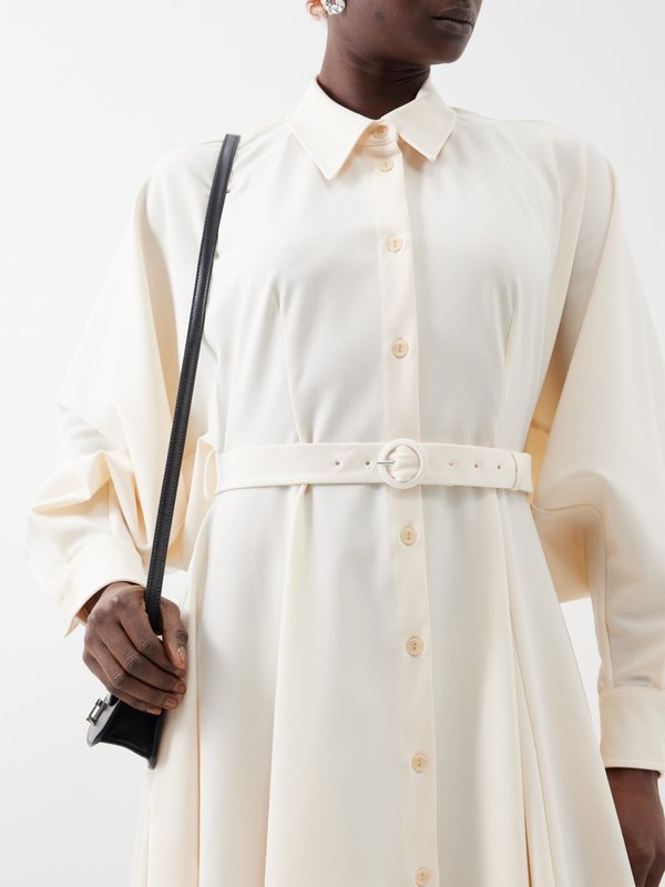 Palmer//harding (palmer//harding) Solo wide-sleeve crepe shirt dress