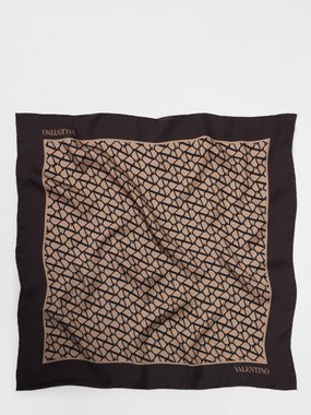 Valentino Garavani Toile Iconographe-print silk scarf