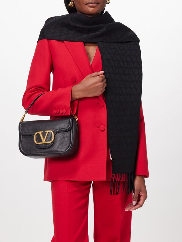 Valentino Garavani Toile Iconographe-jacquard wool scarf