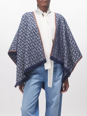 Valentino Garavani Toile Iconographe cotton-blend shawl