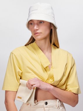 Jacquemus Belo cable-knit bucket hat