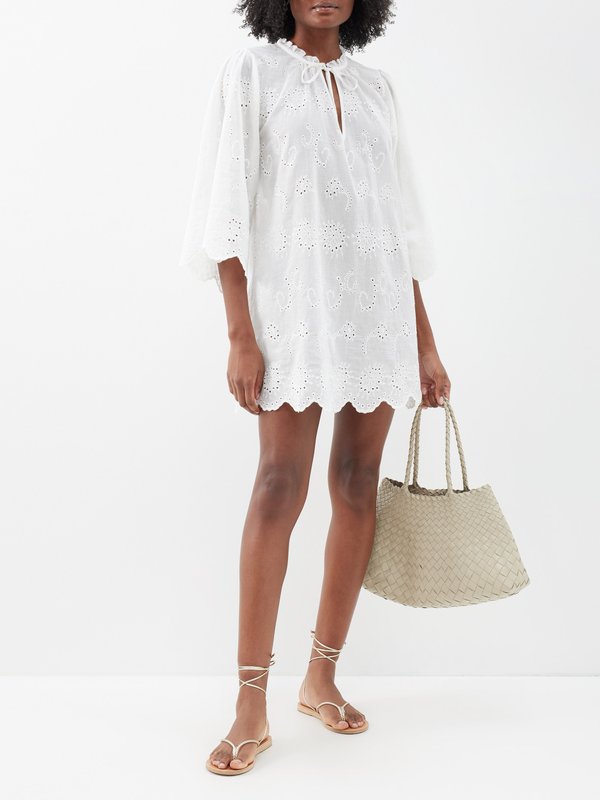 Melissa Odabash Lucy broderie-anglaise cotton dress