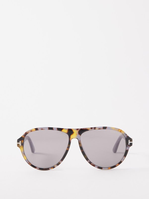 Tom Ford Eyewear (Tom Ford) Aviator tortoiseshell-acetate sunglasses
