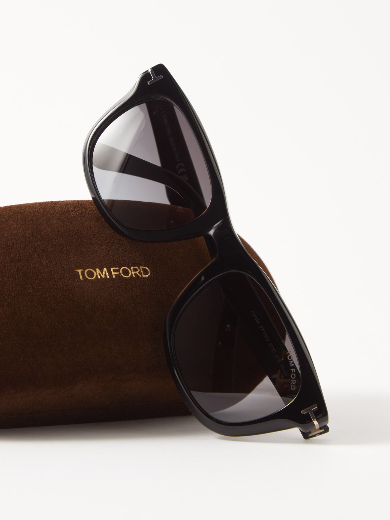 Tom Ford - Pia Sunglasses - Square Acetate Sunglasses - Black