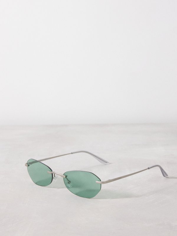 OUR LEGACY Eyewear (Our Legacy) Adorable oval metal sunglasses
