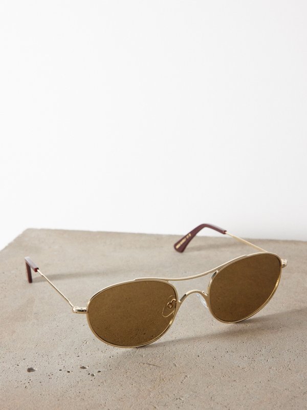 OUR LEGACY Eyewear (Our Legacy) Zwan round metal sunglasses