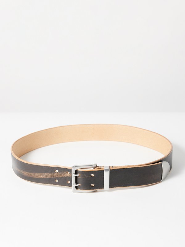OUR LEGACY Distressed leather belt
