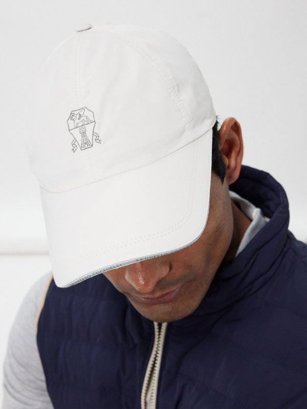 Brunello Cucinelli Logo-embroidered technical-twill baseball cap