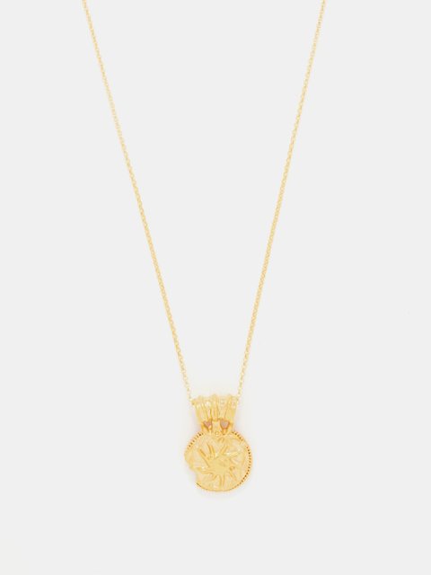 Gold The Clouds In Your Mind 24kt gold plated necklace Alighieri