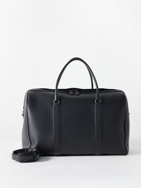 The Row Iowa grained-leather holdall