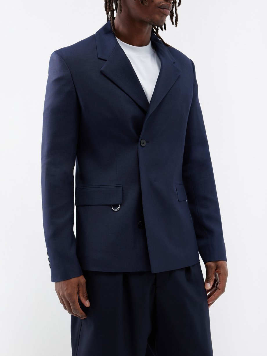 Double-breasted twill jacket