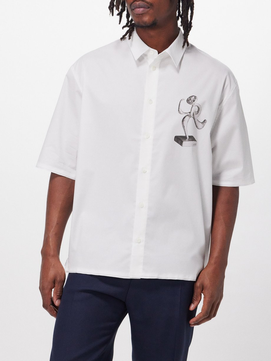 Jacquemus Cabri abstract-print cotton-blend shirt