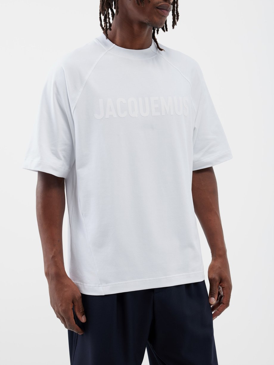 Jacquemus Typo raglan-sleeved cotton T-shirt