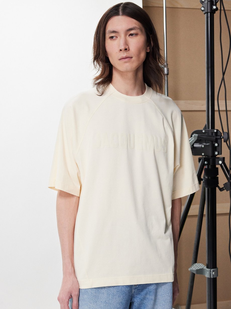 Jacquemus Typo raglan-sleeved cotton T-shirt