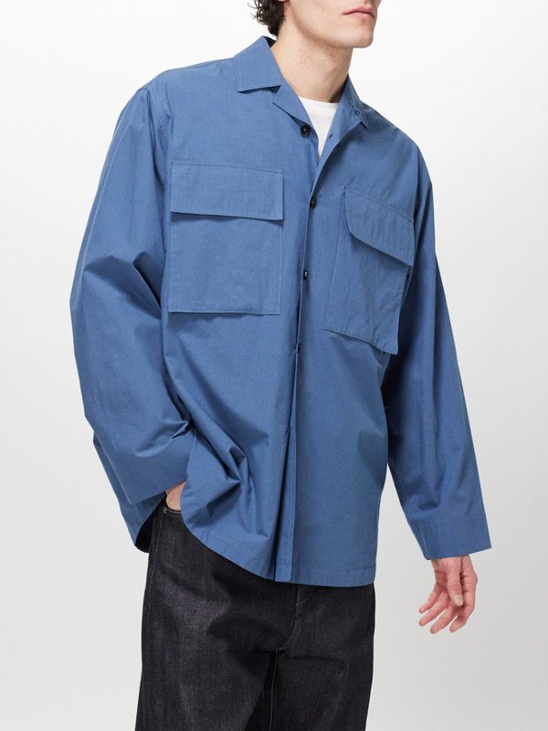 Jil Sander Flap pocket cotton overshirt