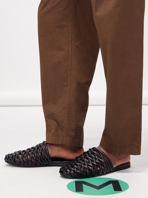Marsèll Steccoblocco woven-leather slippers