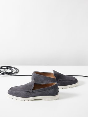 Tod's Tread-sole suede loafers