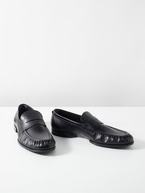 Tod's Gathered leather loafers