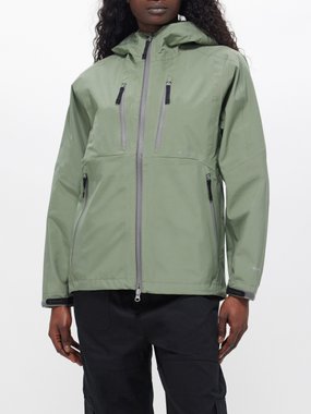 Snow Peak Gore-Tex recycled-fibre hooded rain jacket