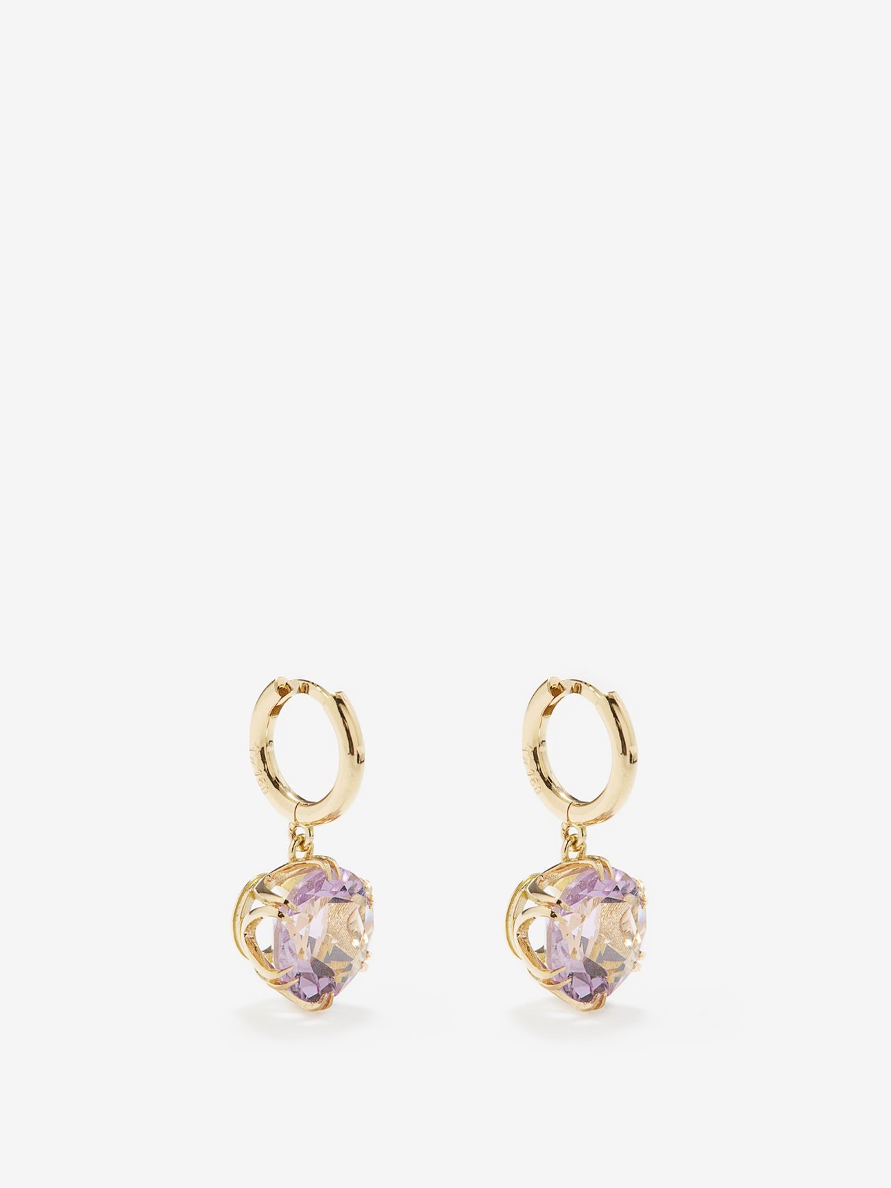 18 Kt Gold Earrings With Topaz in Multicoloured - Ileana Makri