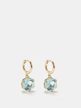 Ileana Makri Crown topaz & 18kt gold earrings
