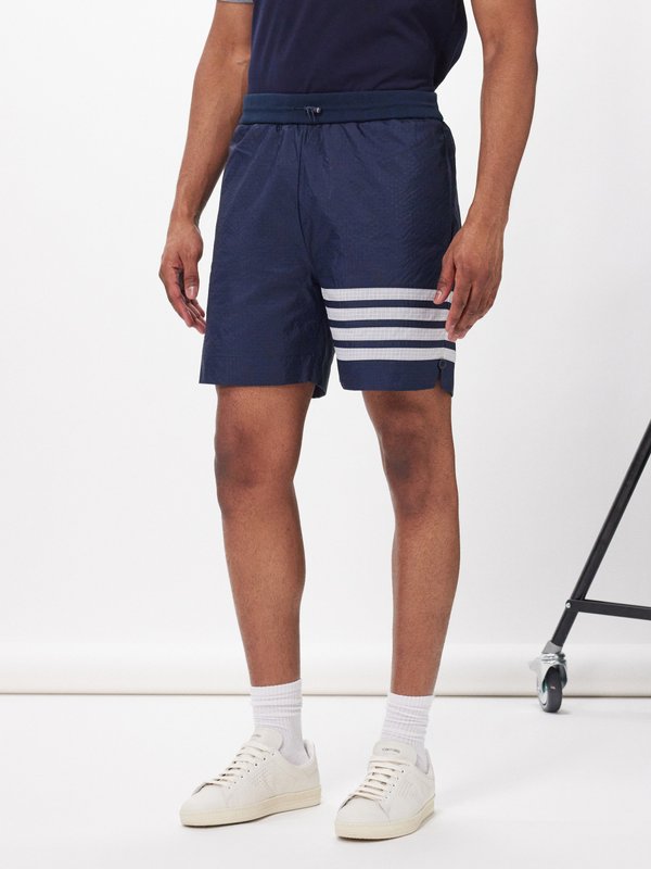 Thom Browne 4-bar ripstop shorts