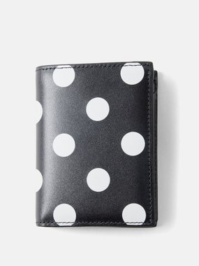 Comme des Garçons Wallet Polka-dot leather cardholder