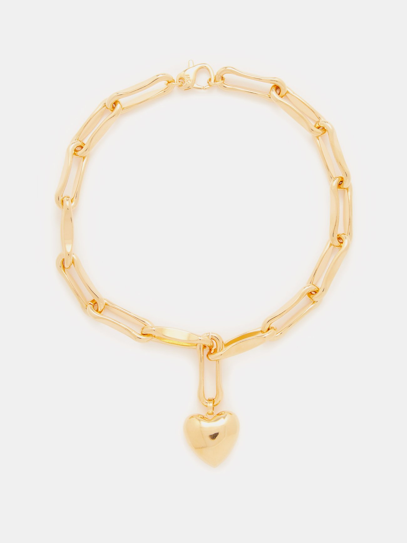 Heart 14kt gold-plated necklace