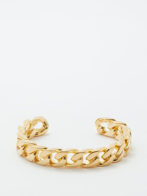 Gold B-logo bracelet | Balenciaga | MATCHES UK